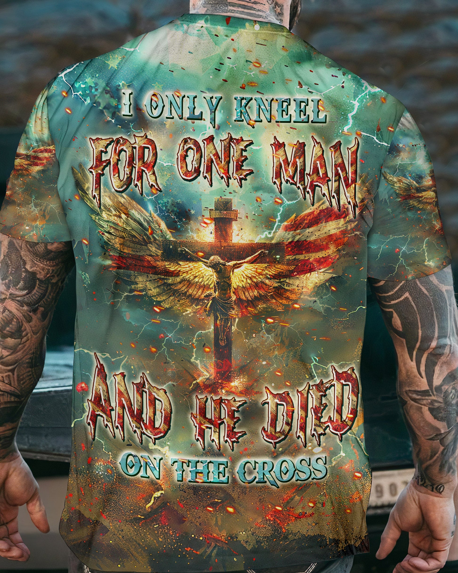 I Only Kneel For One Man Men's All Over Print Shirt - Tlpq2103241