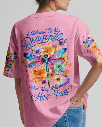 Have Faith Dragonfly Women's All Over Print Shirt - Tltw0909235