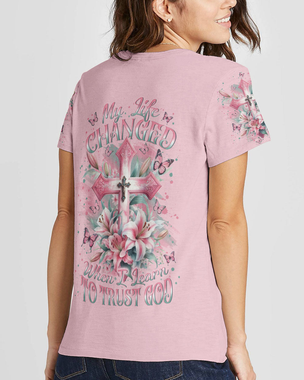 My Life Changed When I Learned To Trust God Women's All Over Print Shirt - Yhln1801243