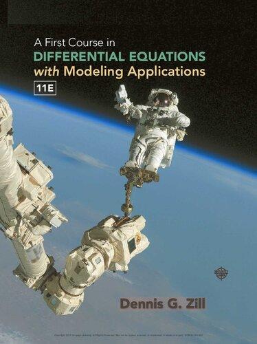 A First Course In Differential Equations With Modeling Applications 11Th Edition