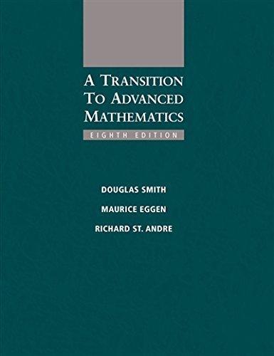 A Transition To Advanced Mathematics 8Th Edition