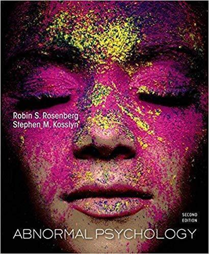 Abnormal Psychology 2Nd Edition Rosenberg