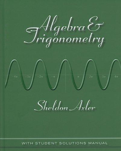 Algebra And Trigonometry