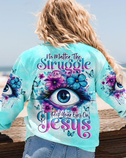 Keep Your Eyes On Jesus Women's All Over Print Shirt - Tlno1110234