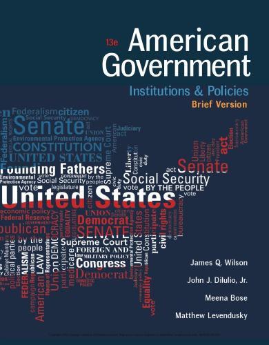 American Government Institutions And Policies Brief 13Th Edition