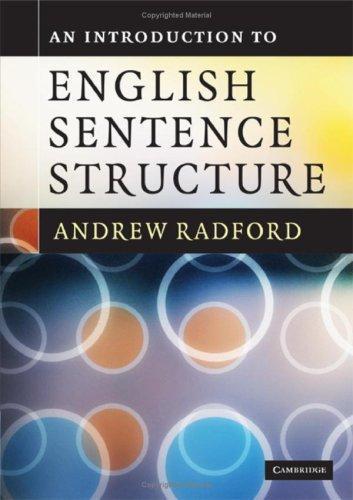 An Introduction To English Sentence Structure