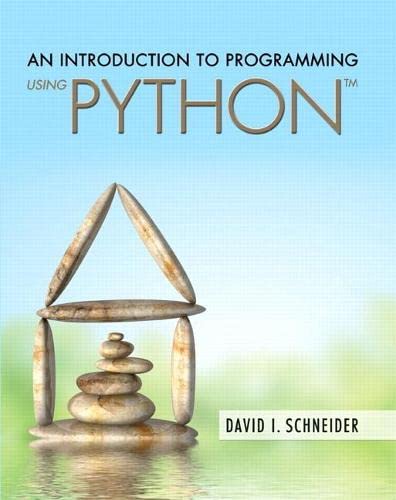 An introduction to programming using Python