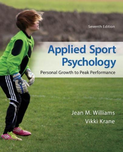 Applied Sport Psychology Personal Growth To Peak Performance 7th Edition