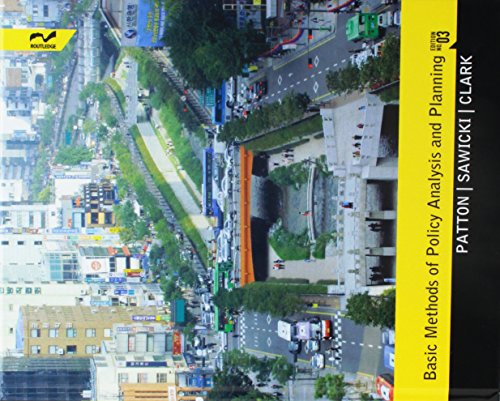 Basic Methods of Policy Analysis and Planning - Pearson3rd Edition