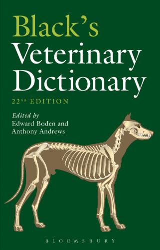 Blacks Veterinary Dictionary 22Nd Edition