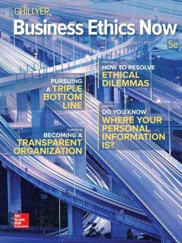 Business Ethics Now 5-edition