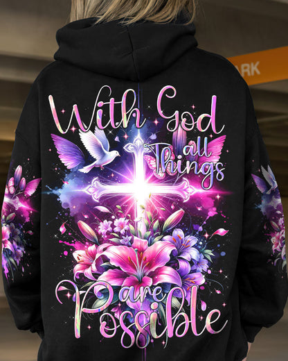 With God All Things Are Possible Women's All Over Print Shirt - Tytm1111233