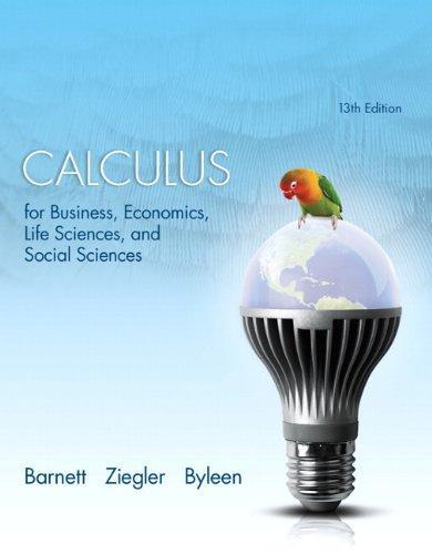 Calculus For Business Economics Life Sciences And Social Sciences 13Th Edition