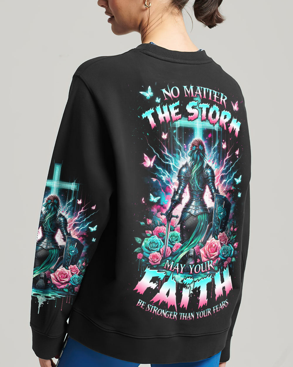 No Matter The Storm Warrior Women's All Over Print Shirt - Tlnz1512232