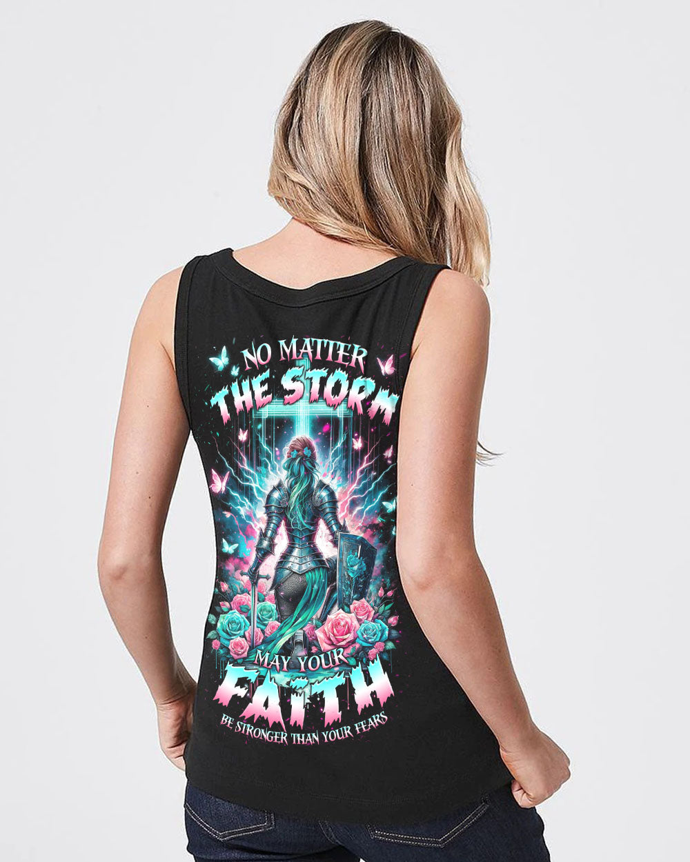 No Matter The Storm Warrior Women's All Over Print Shirt - Tlnz1512232