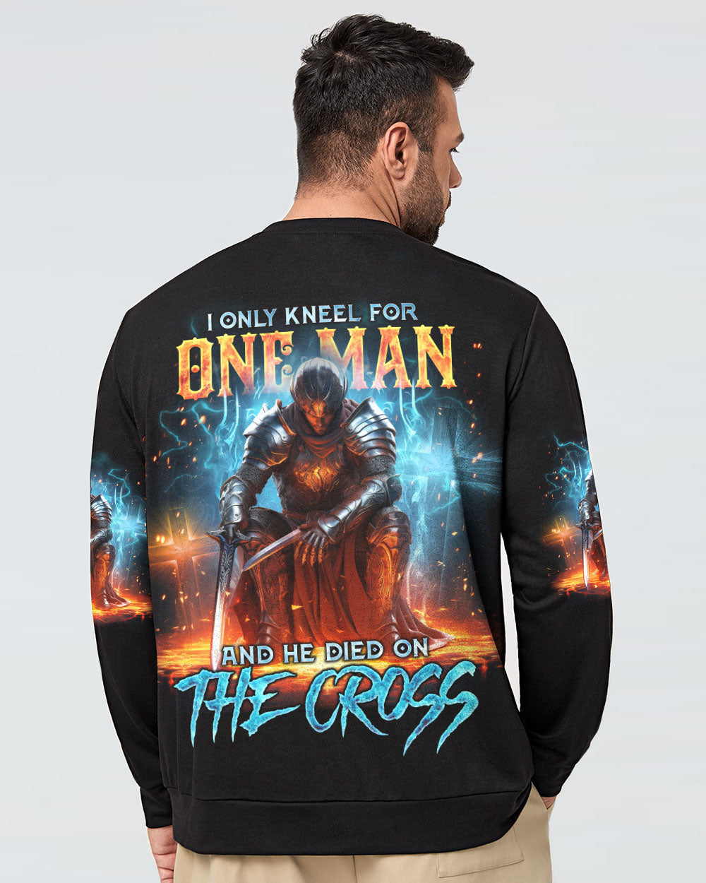 I Only Kneel For One Man Warrior Men's All Over Print Shirt - Tlno0710234