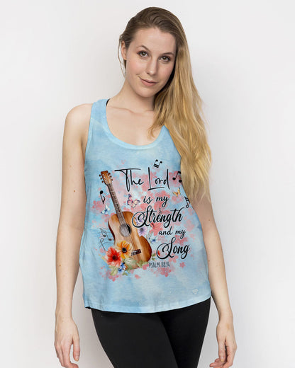 The Lord Is My Strength Guitar Women's All Over Print Shirt - Tlno1609234