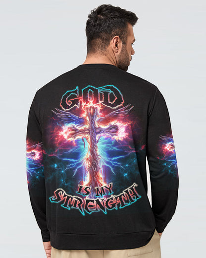 God Is My Strength Men's All Over Print Shirt - Tlno2309234