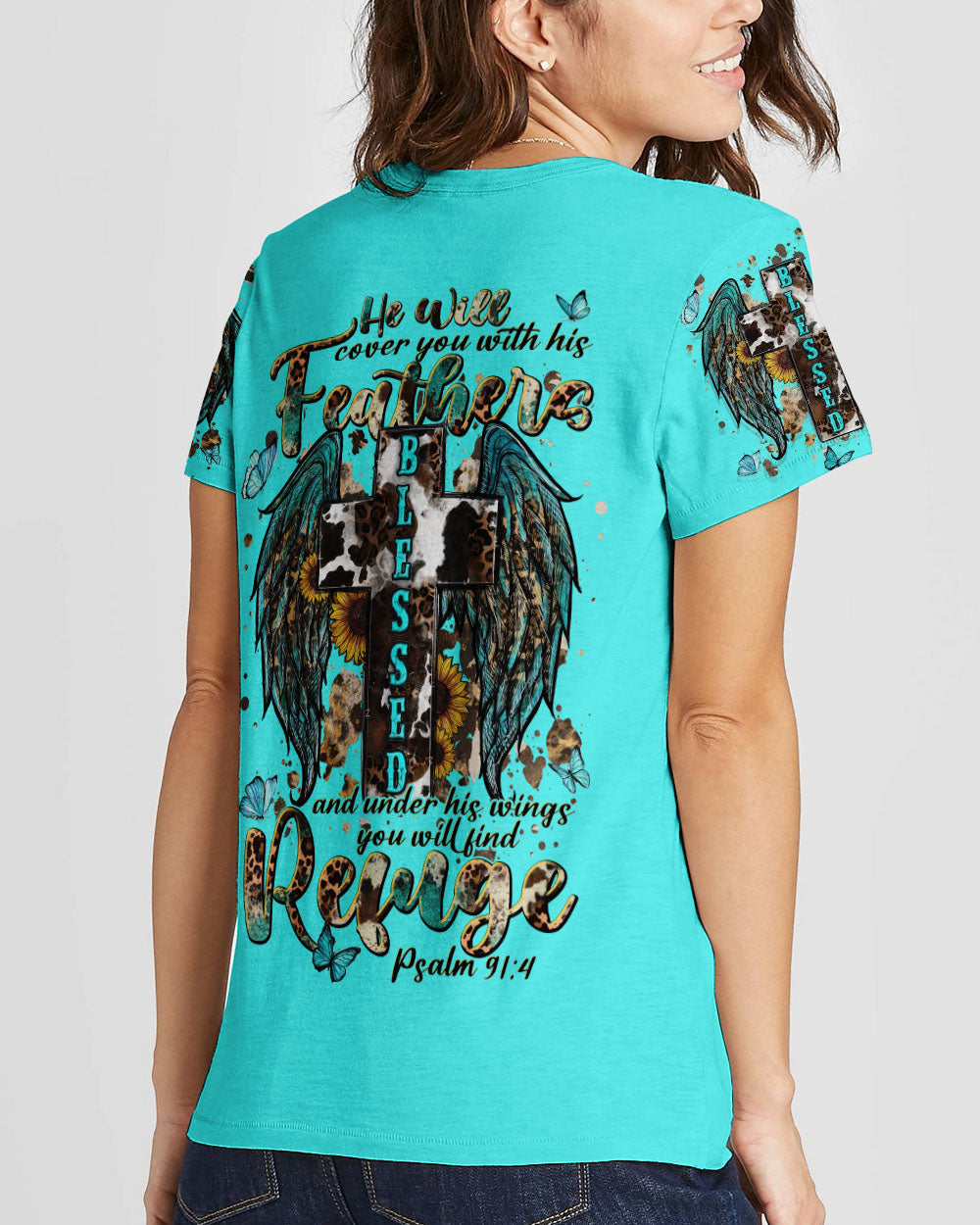 He Will Cover You Women's All Over Print Shirt - Tlnt2109232