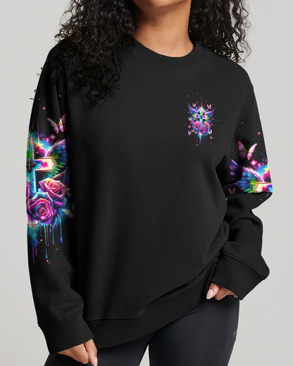 I Can Do All Things Through Christ Wings Colorful Women's All Over Print Shirt - Tlnt2812231