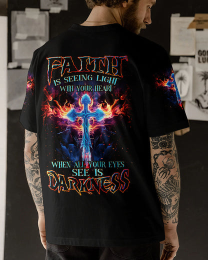 Faith Is Seeing Light Men's All Over Print Shirt - Tlnz3008233