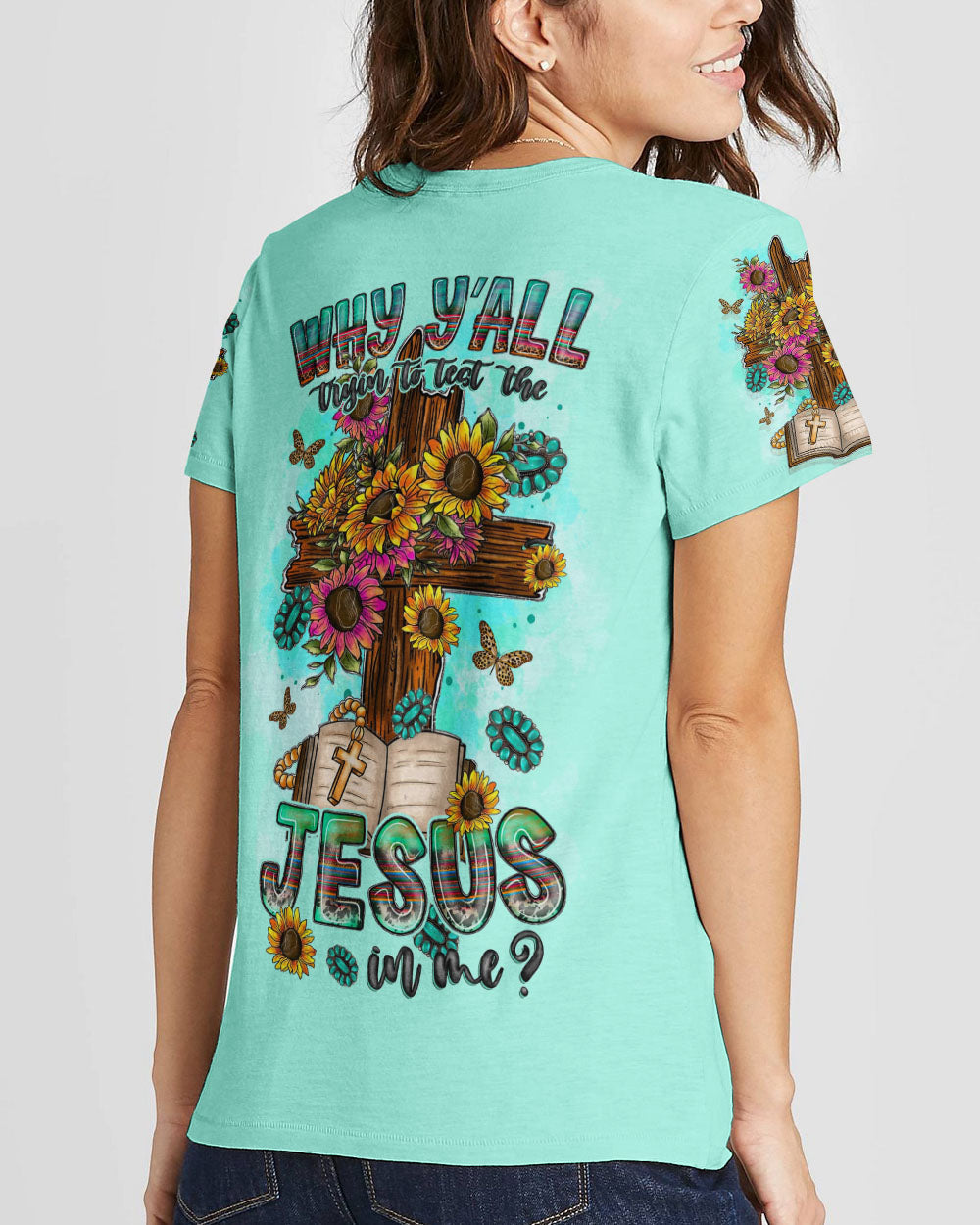 Jesus In Me Women's All Over Print Shirt - Tltr0610231