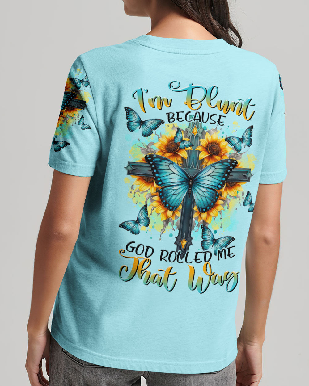 I'm Blunt Because God Rolled Me That Way Women's All Over Print Shirt - Tltr1809233