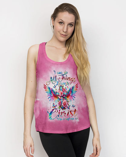 I Can Do All Things Through Christ Wings Tie Dye Women's All Over Print Shirt - Tltw2010232