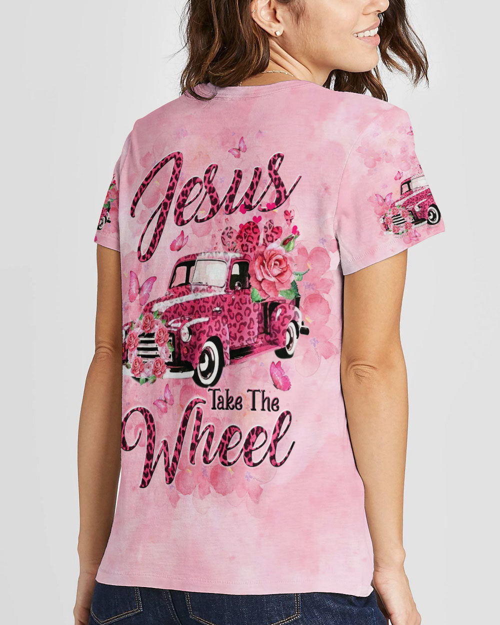 Jesus Take The Wheel Women's All Over Print Shirt - Tltw2110233