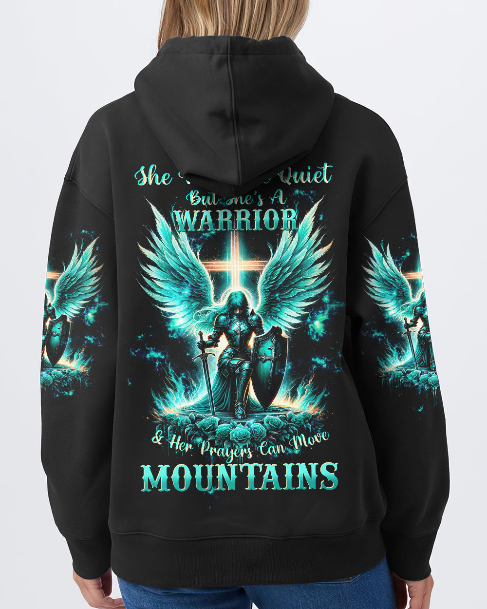 Prayers Can Move Mountains Warrior Wings Wings Women's All Over Print Shirt - Tltw2912234