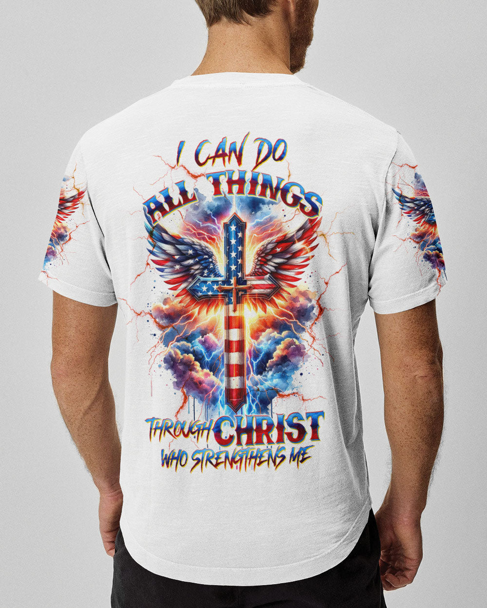 I Can Do All Things Cross Wings Men's All Over Print Shirt - Tltw3001243