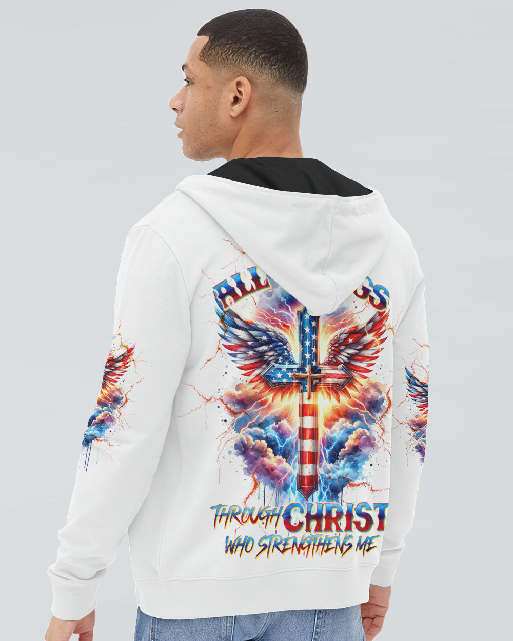 I Can Do All Things Cross Wings Men's All Over Print Shirt - Tltw3001243