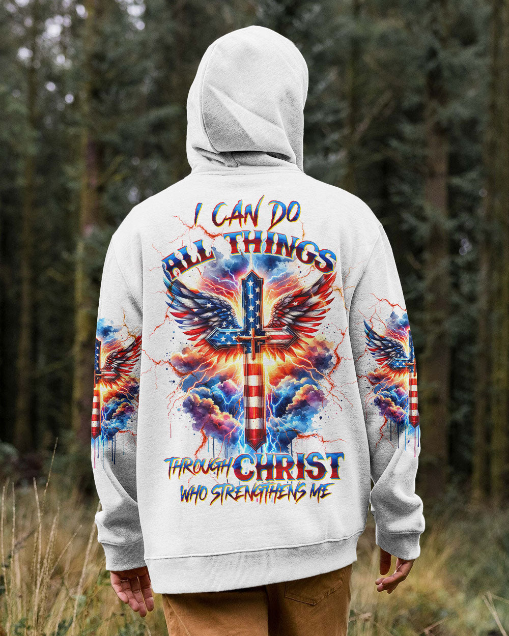 I Can Do All Things Cross Wings Men's All Over Print Shirt - Tltw3001243