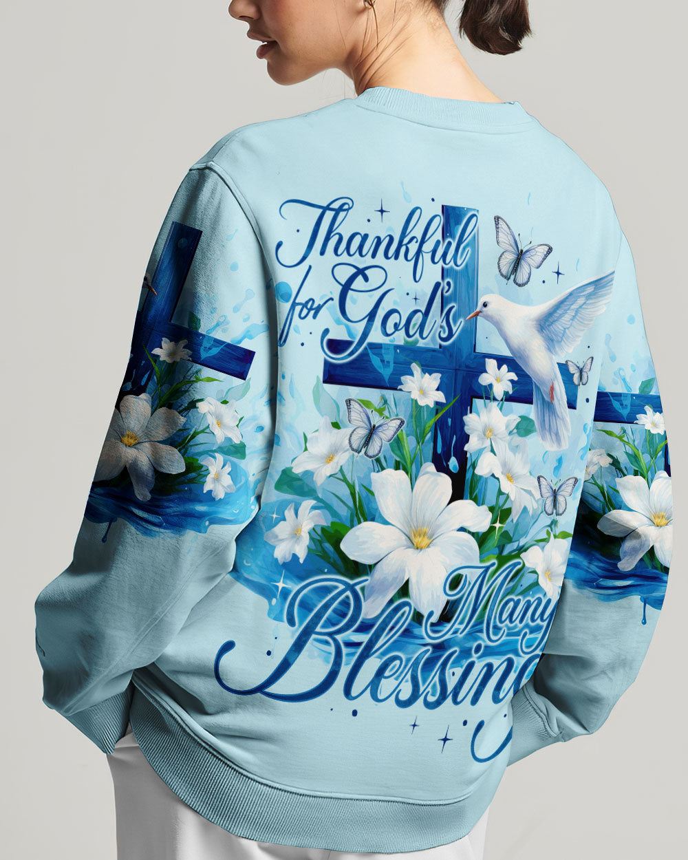 Thankful For God Women's All Over Print Shirt - Ty0609233