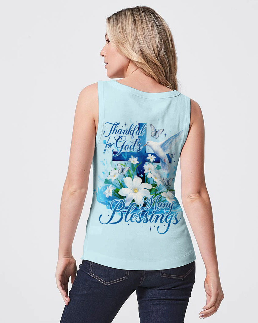 Thankful For God Women's All Over Print Shirt - Ty0609233