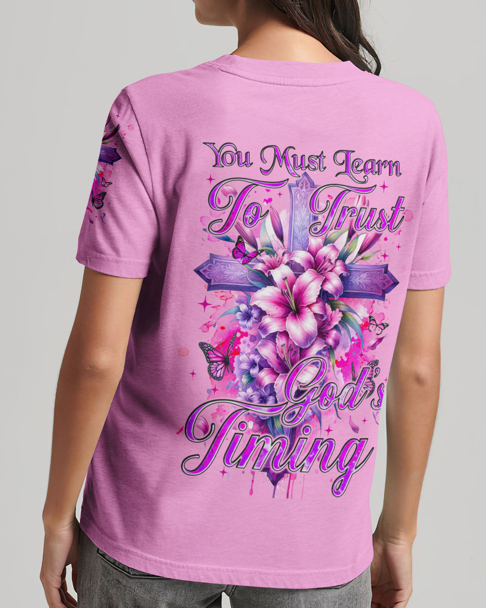 You Must Learn To Trust God's Timing Women's All Over Print Shirt - Tyqy0401231