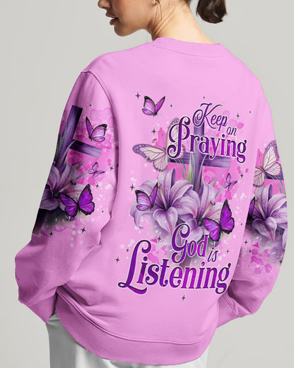 God Is Listening Women's All Over Print Shirt - Tyqy1309233