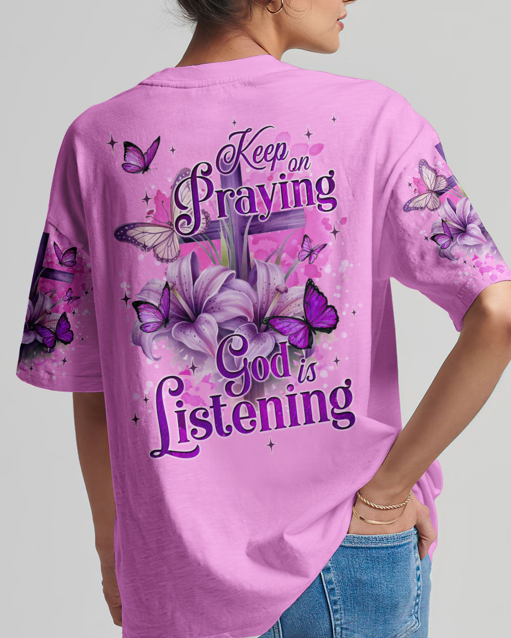 God Is Listening Women's All Over Print Shirt - Tyqy1309233