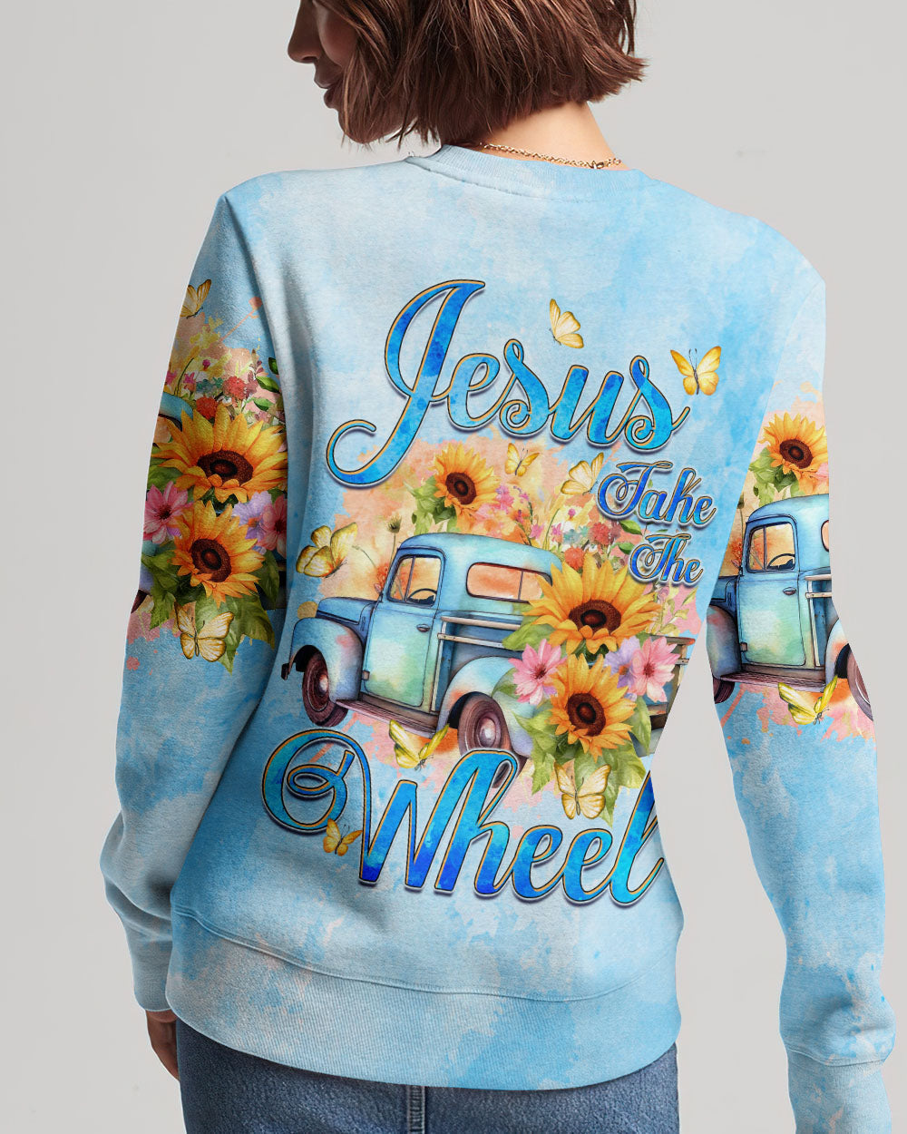 Jesus Take The Wheel Women's All Over Print Shirt - Tyqy1312232