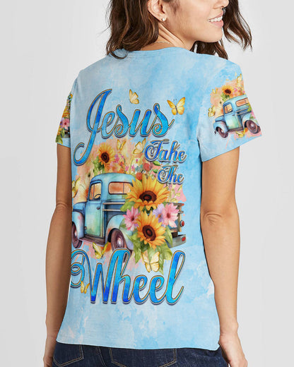 Jesus Take The Wheel Women's All Over Print Shirt - Tyqy1312232