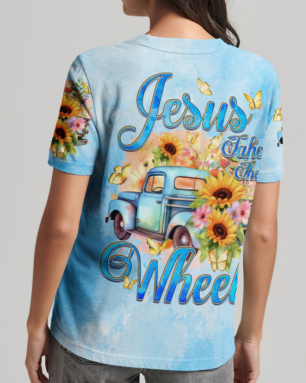 Jesus Take The Wheel Women's All Over Print Shirt - Tyqy1312232