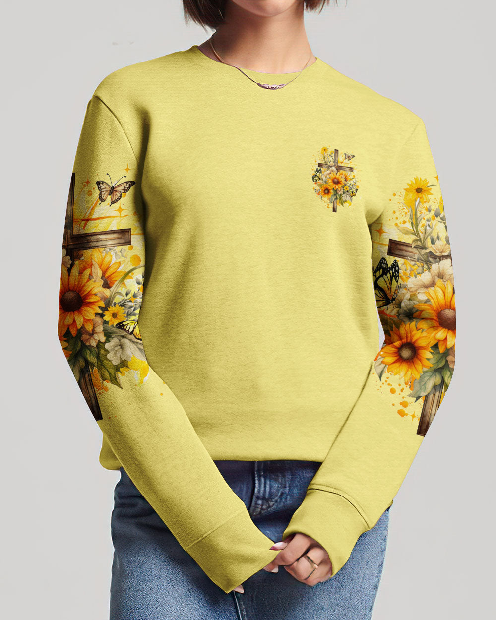 Give God The Glory Sunflower Women's All Over Print Shirt - Tyqy2909231