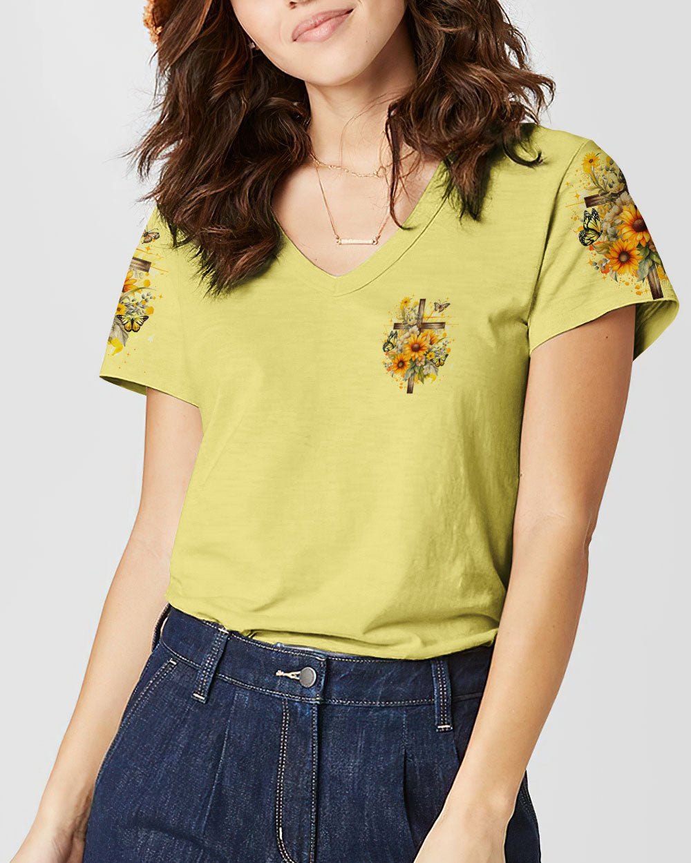 Give God The Glory Sunflower Women's All Over Print Shirt - Tyqy2909231