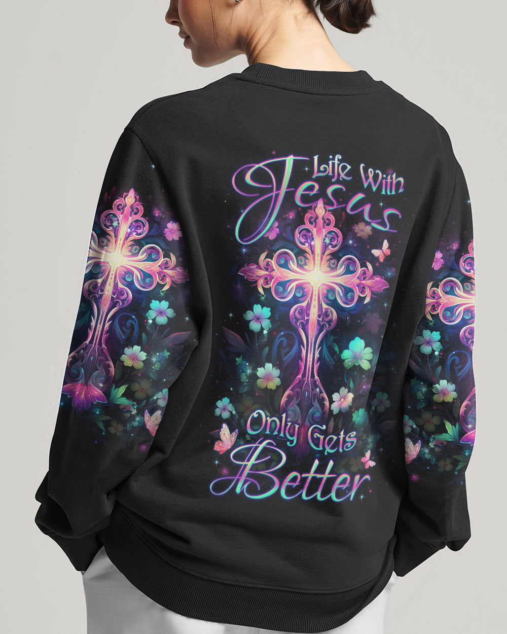 Life With Jesus Only Gets Better Women's All Over Print Shirt - Yhdu2709232