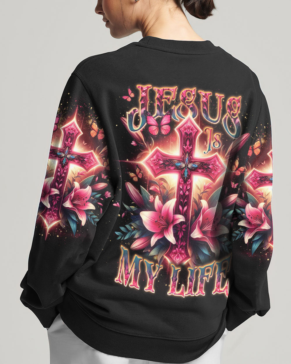 Jesus Is My Life Cross Women's All Over Print Shirt - Yhdu2911234