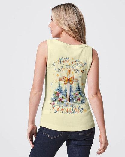 With God All Things Are Possible Women's All Over Print Shirt - Yhdu3110231