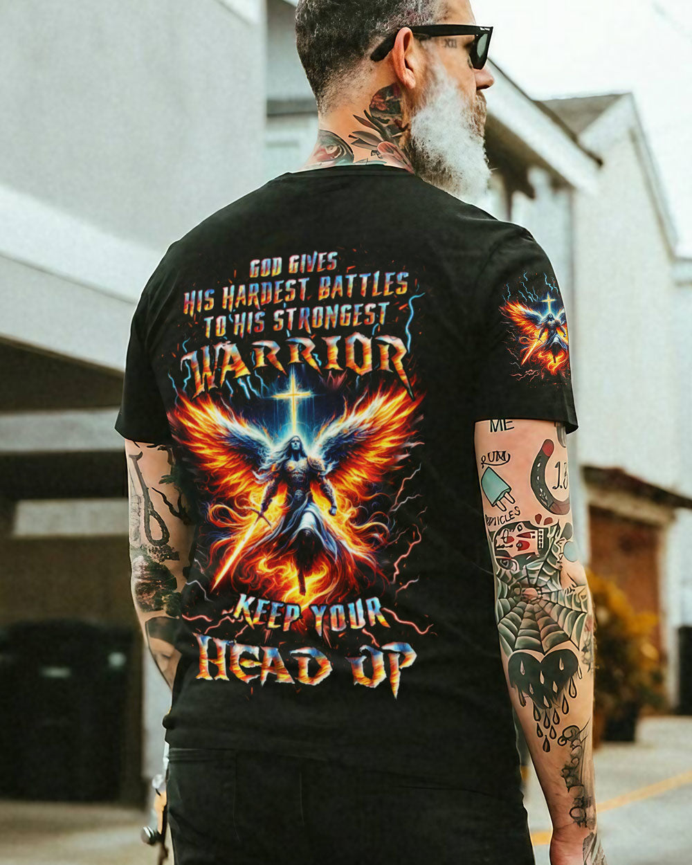 Keep Your Head Up Men's All Over Print Shirt - Yhhn0103243