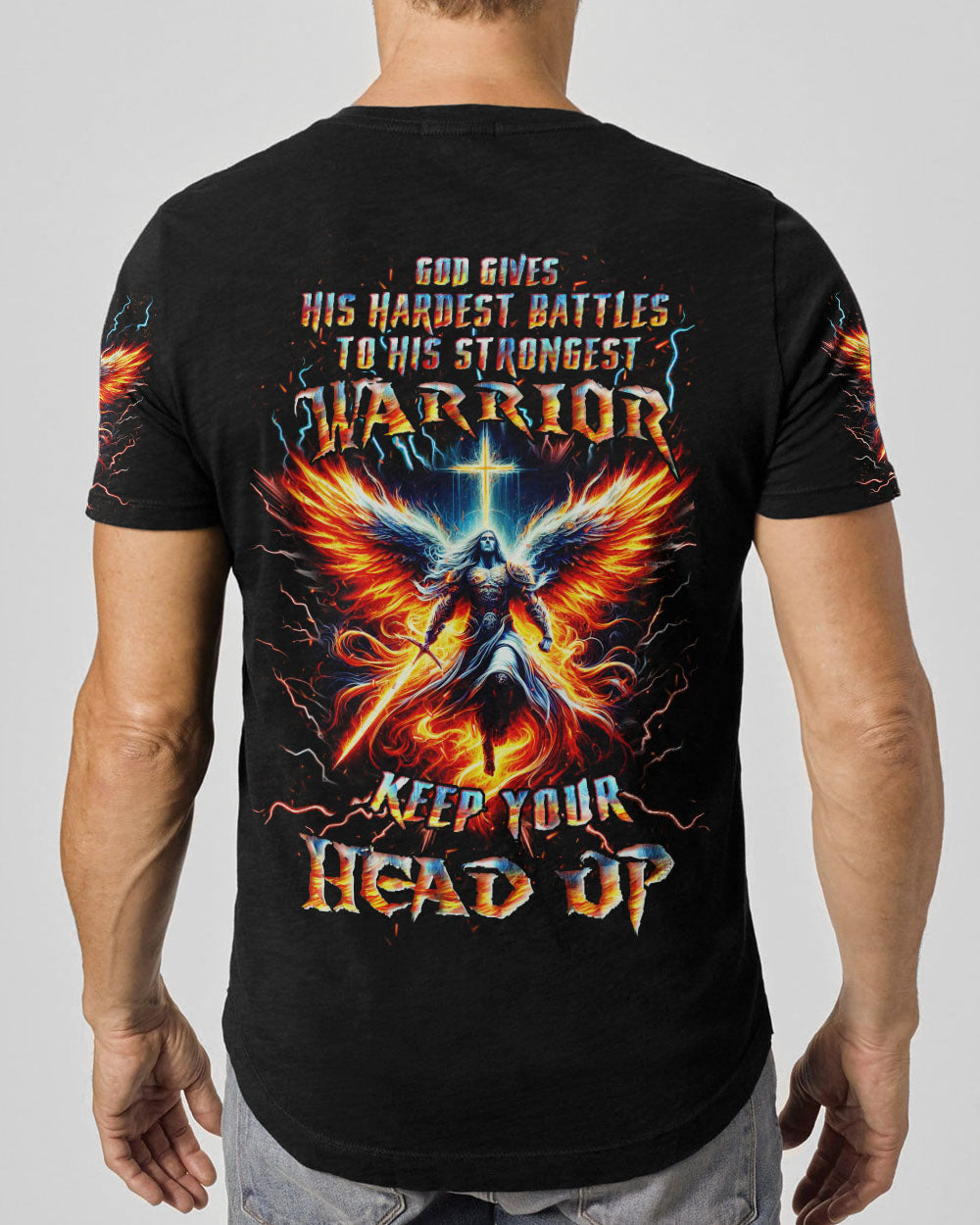 Keep Your Head Up Men's All Over Print Shirt - Yhhn0103243