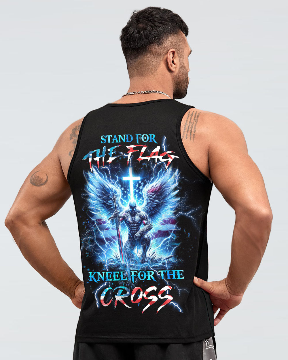 Stand For The Flag Kneel For The Cross Men's All Over Print Shirt - Yhhn1212234