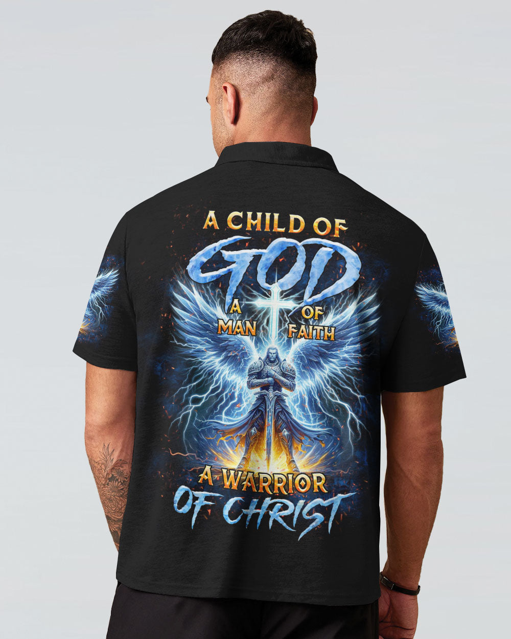 A Child Of God A Man Of Faith Men's All Over Print Shirt - Yhhn1503241